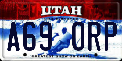 UT license plate A690RP