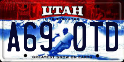 UT license plate A690TD