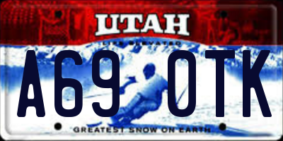 UT license plate A690TK