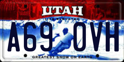 UT license plate A690VH
