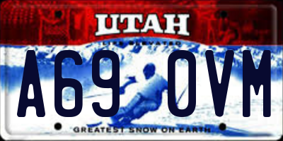 UT license plate A690VM