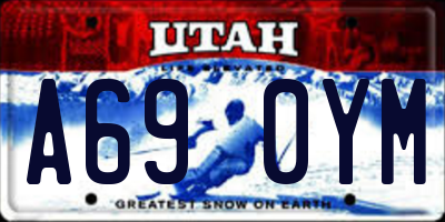 UT license plate A690YM