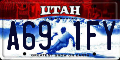 UT license plate A691FY
