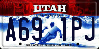 UT license plate A691PJ