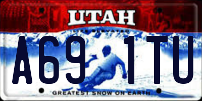 UT license plate A691TU