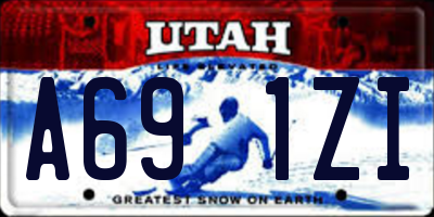 UT license plate A691ZI