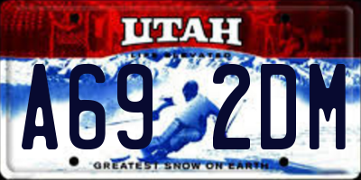 UT license plate A692DM