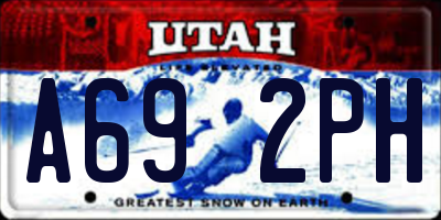 UT license plate A692PH