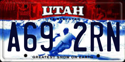 UT license plate A692RN