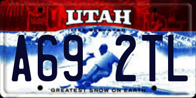 UT license plate A692TL