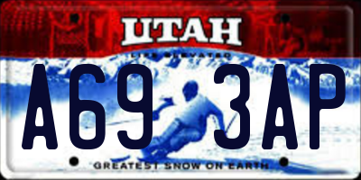 UT license plate A693AP