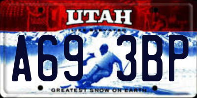 UT license plate A693BP
