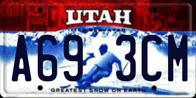 UT license plate A693CM