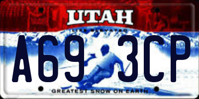 UT license plate A693CP