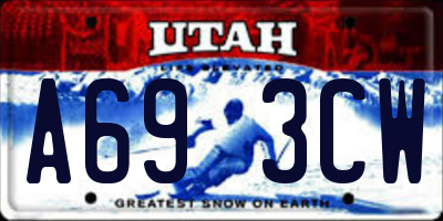 UT license plate A693CW