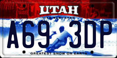 UT license plate A693DP
