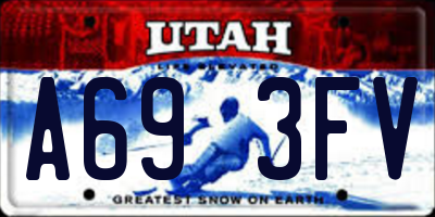 UT license plate A693FV
