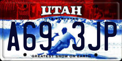 UT license plate A693JP