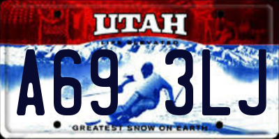 UT license plate A693LJ