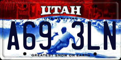 UT license plate A693LN
