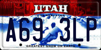 UT license plate A693LP
