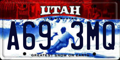 UT license plate A693MQ