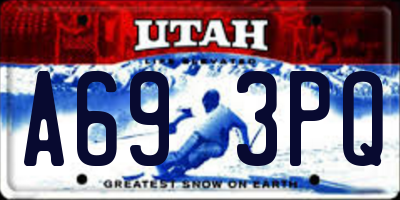 UT license plate A693PQ