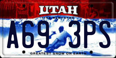 UT license plate A693PS