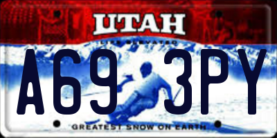 UT license plate A693PY