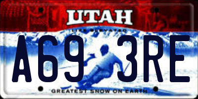 UT license plate A693RE
