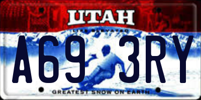 UT license plate A693RY