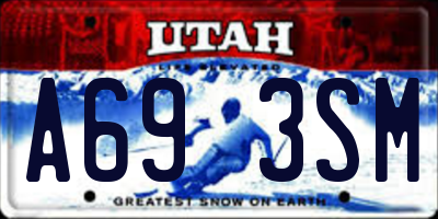 UT license plate A693SM