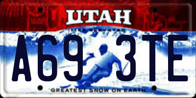 UT license plate A693TE