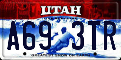 UT license plate A693TR