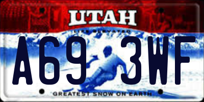 UT license plate A693WF