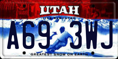 UT license plate A693WJ