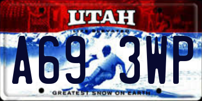 UT license plate A693WP