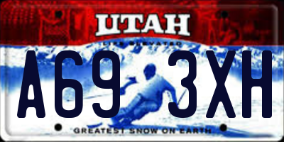 UT license plate A693XH