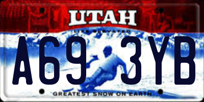 UT license plate A693YB