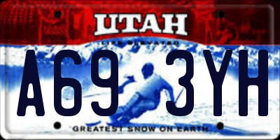 UT license plate A693YH