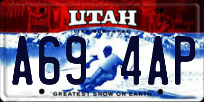 UT license plate A694AP