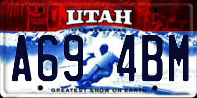 UT license plate A694BM