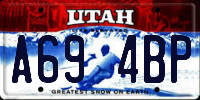 UT license plate A694BP