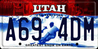 UT license plate A694DM