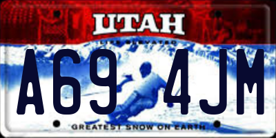 UT license plate A694JM