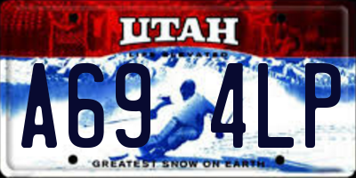 UT license plate A694LP
