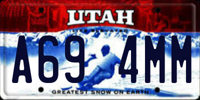 UT license plate A694MM