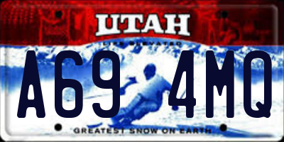 UT license plate A694MQ