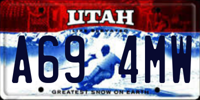 UT license plate A694MW