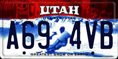 UT license plate A694VB